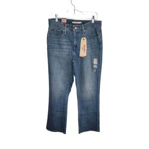 NWT Levi's 315 Shaping Bootcut Tummy Slimming Blue Jeans Women's Size 16 W